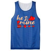 He's Mine Couple Valentine's Day Gift Mesh Reversible Basketball Jersey Tank