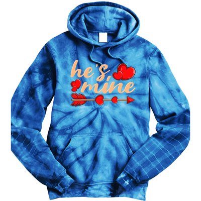 He's Mine Couple Valentine's Day Gift Tie Dye Hoodie