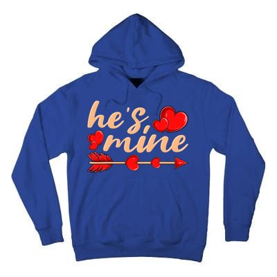 He's Mine Couple Valentine's Day Gift Tall Hoodie