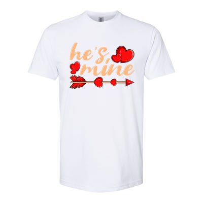 He's Mine Couple Valentine's Day Gift Softstyle CVC T-Shirt