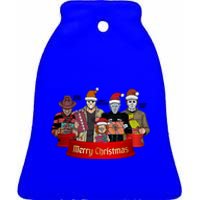 Horror Merry Christmas Halloween Friends Funny Costume Great Gift Ceramic Bell Ornament