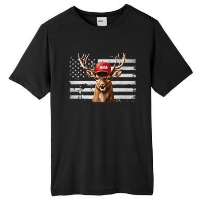 Hunting Maga Camouflage Usa Flag Deer Hunting Season Tall Fusion ChromaSoft Performance T-Shirt