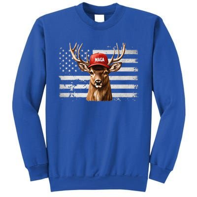 Hunting Maga Camouflage Usa Flag Deer Hunting Season Sweatshirt