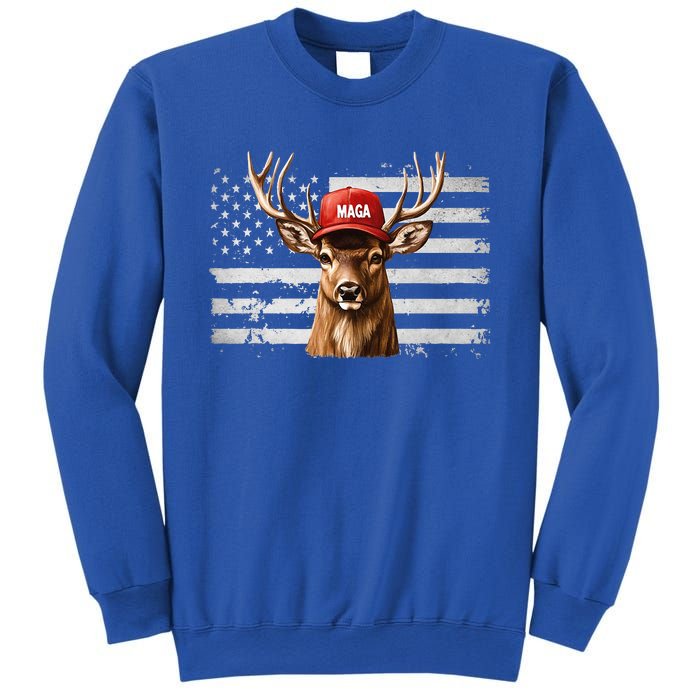 Hunting Maga Camouflage Usa Flag Deer Hunting Season Sweatshirt