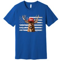 Hunting Maga Camouflage Usa Flag Deer Hunting Season Premium T-Shirt