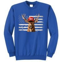 Hunting Maga Camouflage Usa Flag Deer Hunting Season Tall Sweatshirt