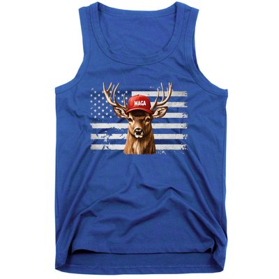 Hunting Maga Camouflage Usa Flag Deer Hunting Season Tank Top