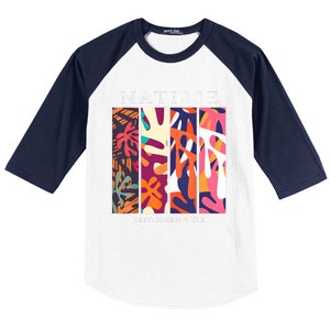 Henri Matisse Cut Outs Art Lover Teachers Baseball Sleeve Shirt