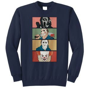 Horror Movie Characters Ghostface Voorhees Halloween Horror Movie Tall Sweatshirt