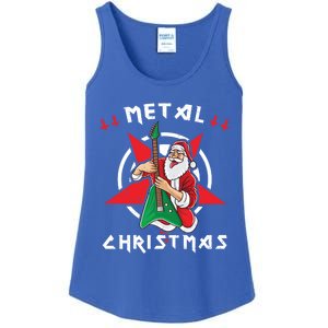 Heavy Metal Christmas Sleigher Hail Santa Claus Rock Music Gift Ladies Essential Tank