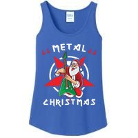 Heavy Metal Christmas Sleigher Hail Santa Claus Rock Music Gift Ladies Essential Tank