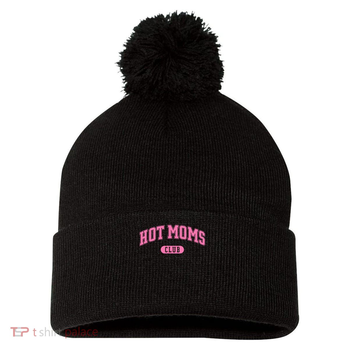 Hot Moms Club Pom Pom 12in Knit Beanie