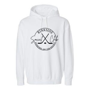 Hockey Mom Cute Gift Garment-Dyed Fleece Hoodie