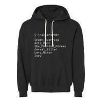 Hackers Movie C Cast Of Characters Garment-Dyed Fleece Hoodie