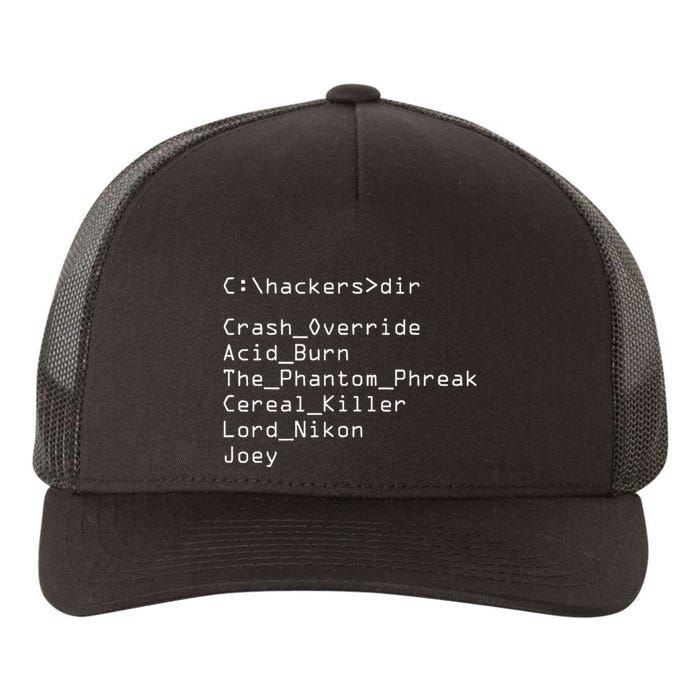 Hackers Movie C Cast Of Characters Yupoong Adult 5-Panel Trucker Hat