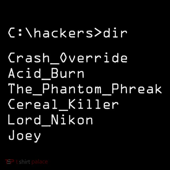 Hackers Movie C Cast Of Characters Long Sleeve Shirt