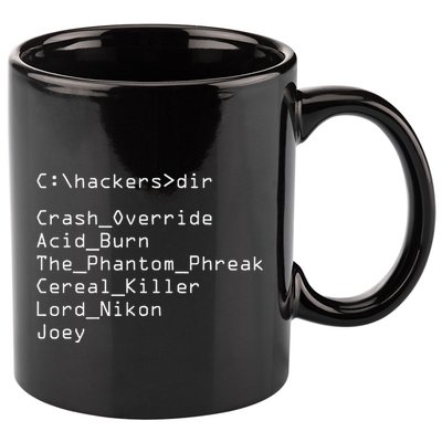 Hackers Movie C Cast Of Characters 11oz C Handle Ceramic Mug