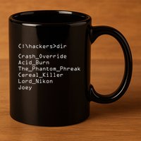 Hackers Movie C Cast Of Characters 11oz C Handle Ceramic Mug