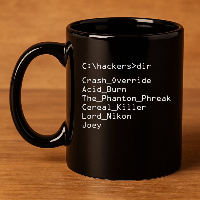 Hackers Movie C Cast Of Characters 11oz C Handle Ceramic Mug