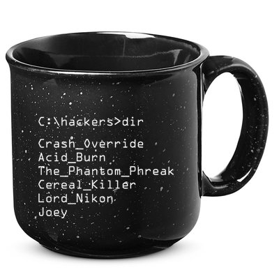 Hackers Movie C Cast Of Characters 15oz Campfire Ceramic Mug