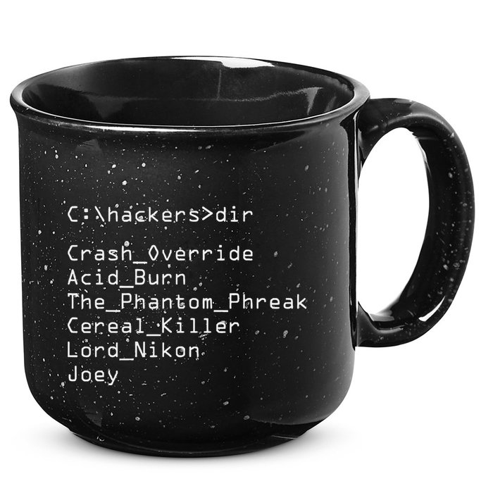 Hackers Movie C Cast Of Characters 15oz Campfire Ceramic Mug