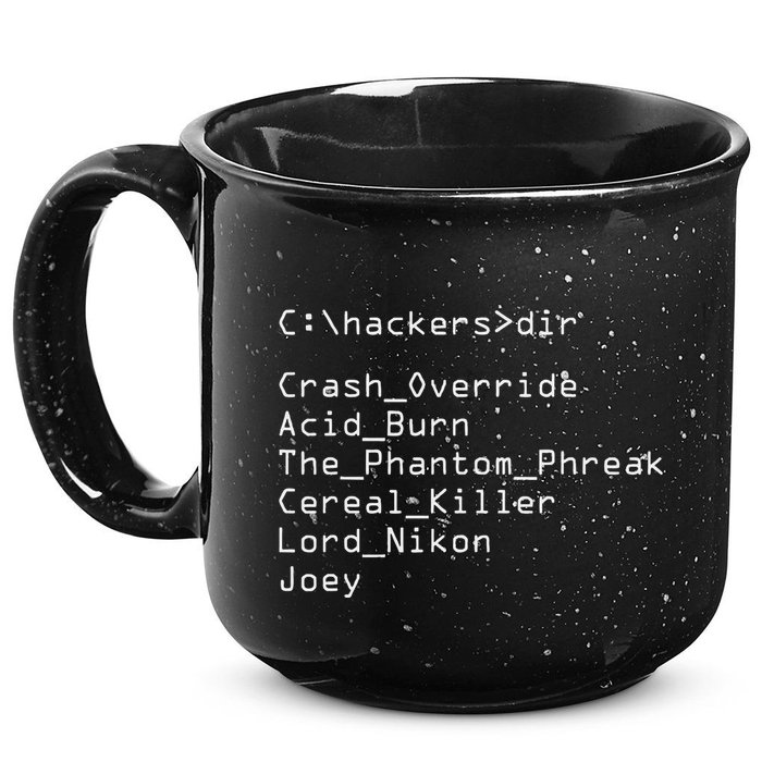 Hackers Movie C Cast Of Characters 15oz Campfire Ceramic Mug