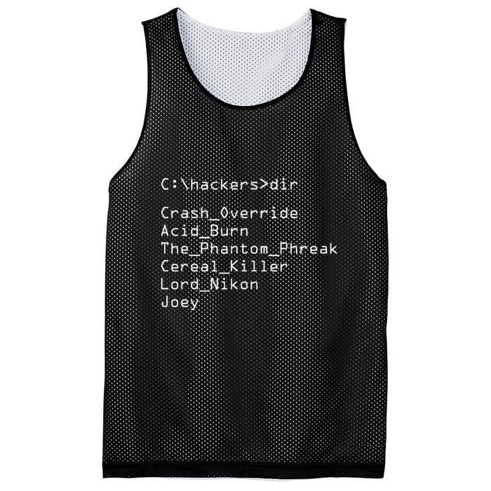 Hackers Movie C Cast Of Characters Mesh Reversible Basketball Jersey Tank