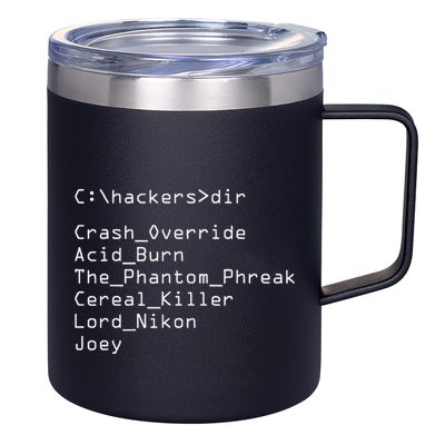 Hackers Movie C Cast Of Characters 12oz Stainless Steel Coffee Mug