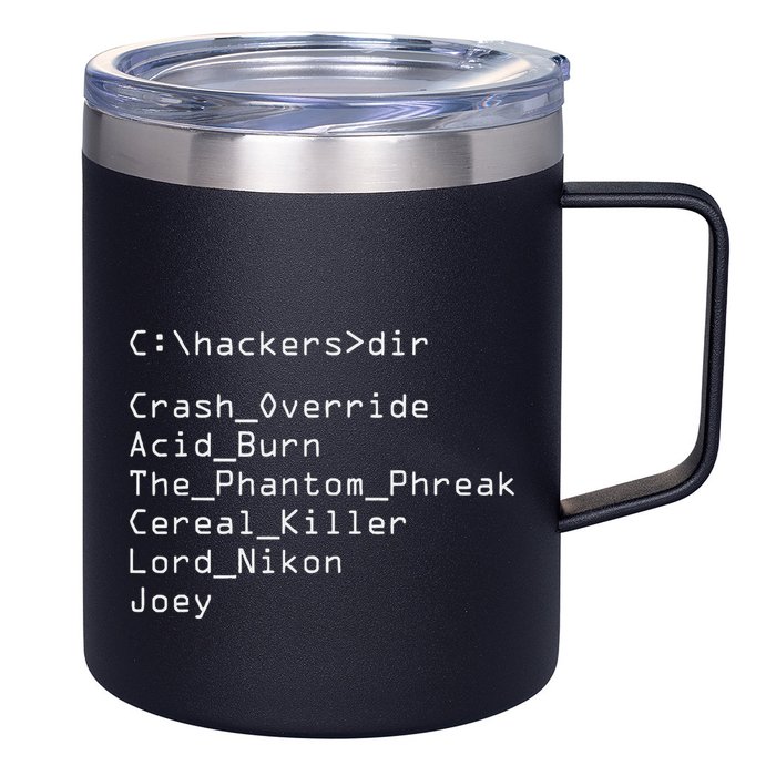 Hackers Movie C Cast Of Characters 12oz Stainless Steel Coffee Mug
