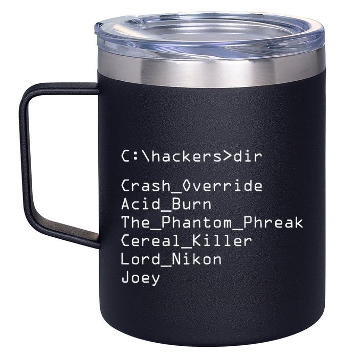 Hackers Movie C Cast Of Characters 12oz Stainless Steel Coffee Mug