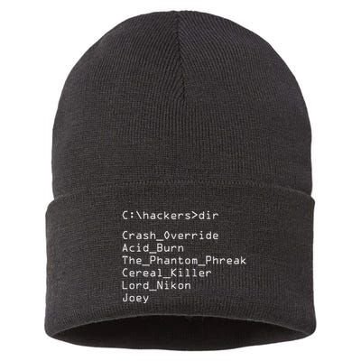 Hackers Movie C Cast Of Characters Sustainable Knit Beanie