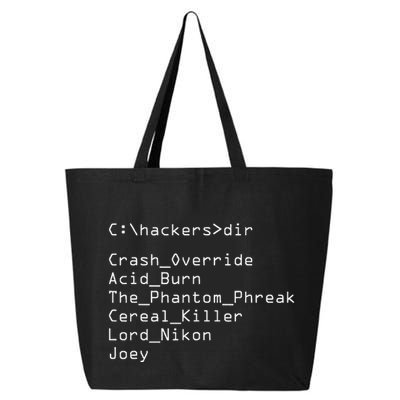 Hackers Movie C Cast Of Characters 25L Jumbo Tote