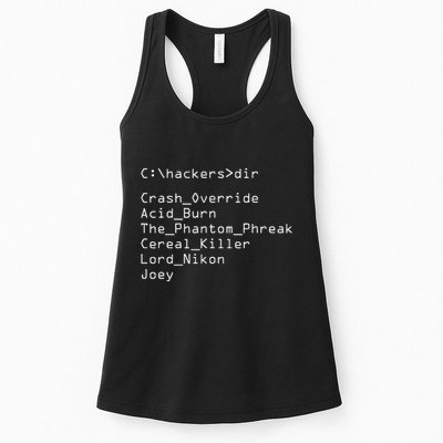 Hackers Movie C Cast Of Characters Womens Tank Top