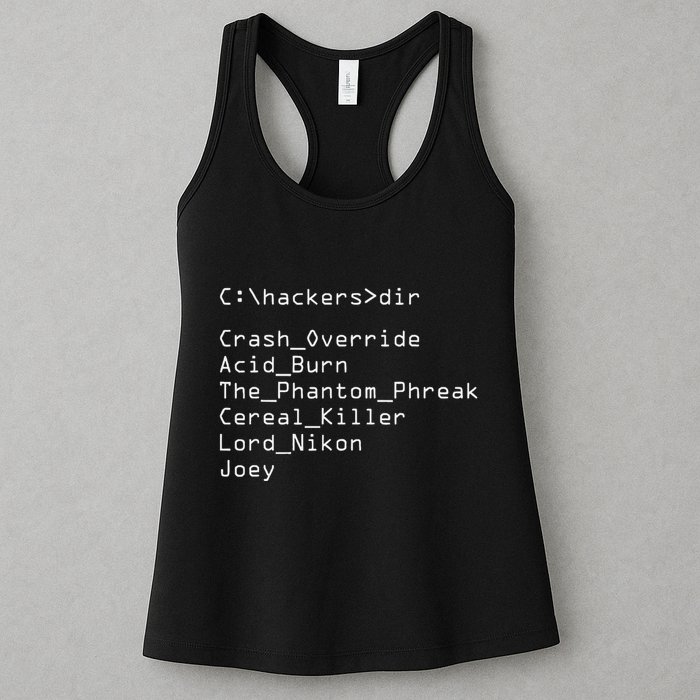 Hackers Movie C Cast Of Characters Womens Tank Top