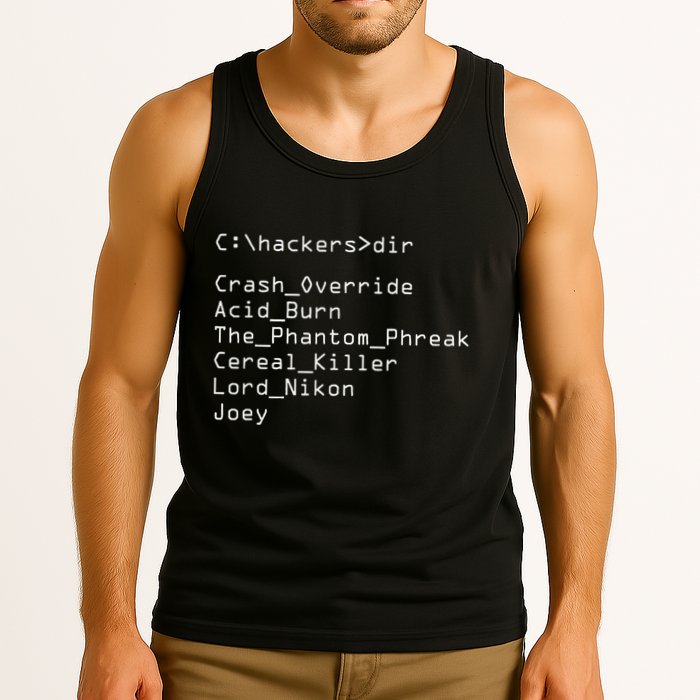 Hackers Movie C Cast Of Characters Tank Top