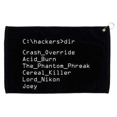 Hackers Movie C Cast Of Characters Grommeted Golf Towel