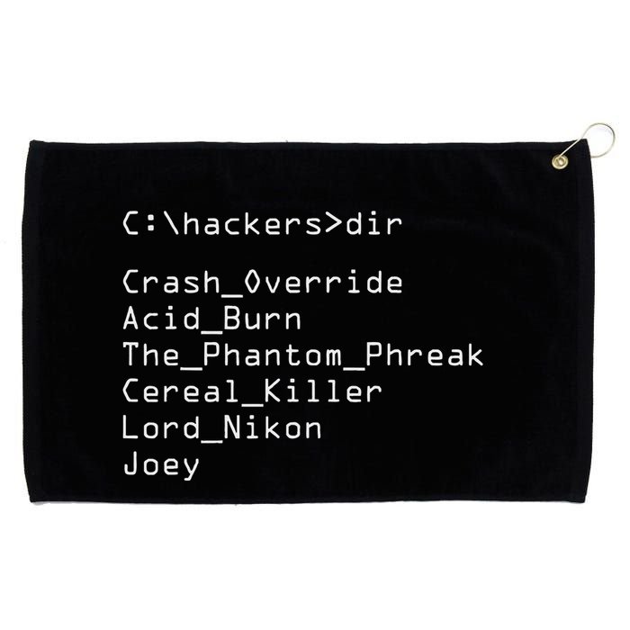 Hackers Movie C Cast Of Characters Grommeted Golf Towel