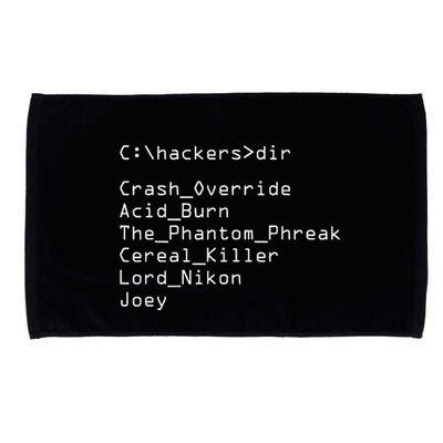 Hackers Movie C Cast Of Characters Microfiber Hand Towel
