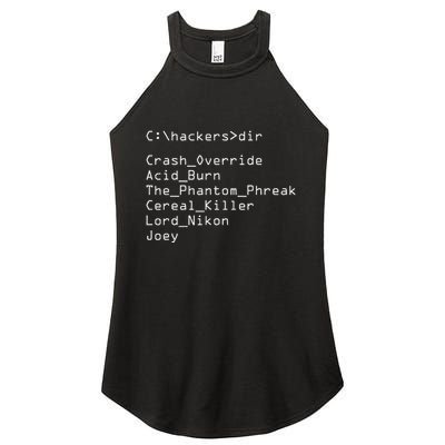 Hackers Movie C Cast Of Characters Women's Perfect Tri Rocker Tank
