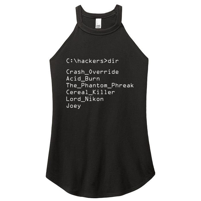 Hackers Movie C Cast Of Characters Women's Perfect Tri Rocker Tank