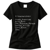 Hackers Movie C Cast Of Characters Women's T-Shirt