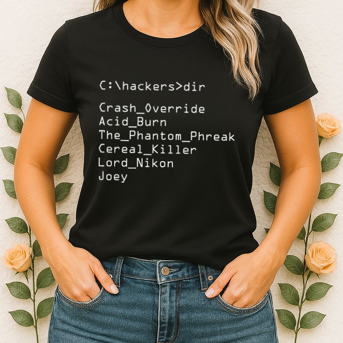 Hackers Movie C Cast Of Characters Women's T-Shirt