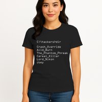 Hackers Movie C Cast Of Characters Women's T-Shirt