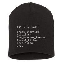 Hackers Movie C Cast Of Characters Short Acrylic Beanie