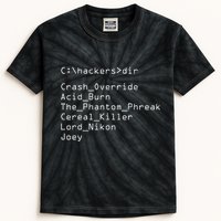 Hackers Movie C Cast Of Characters Kids Tie-Dye T-Shirt