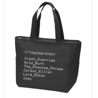 Hackers Movie C Cast Of Characters Zip Tote Bag