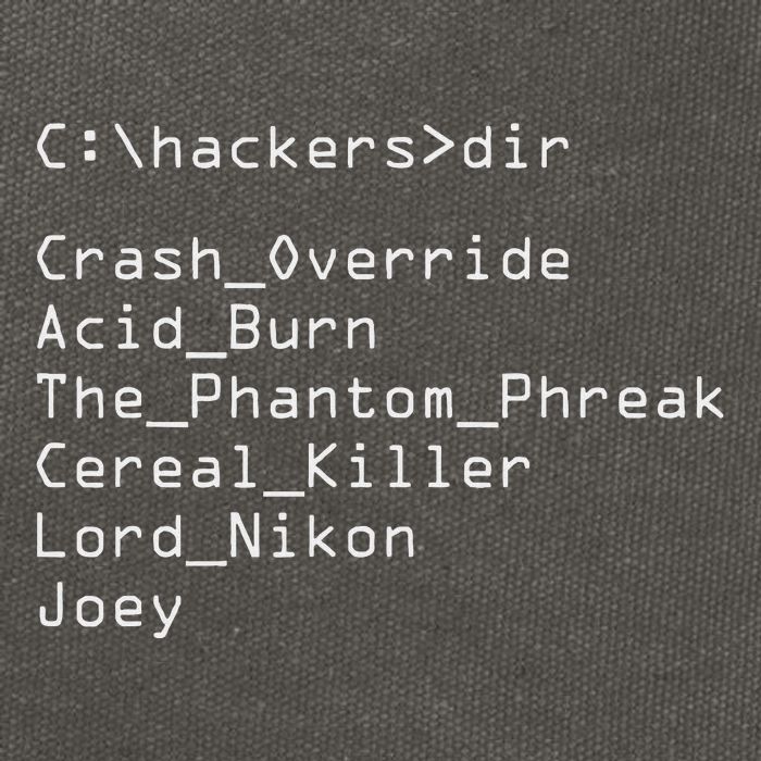 Hackers Movie C Cast Of Characters Cotton Canvas Backpack