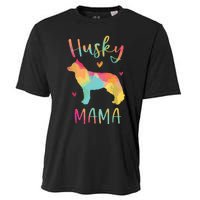 Husky Mama Colorful Siberian Husky Gifts Dog Mom Cooling Performance Crew T-Shirt