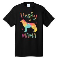 Husky Mama Colorful Siberian Husky Gifts Dog Mom Tall T-Shirt