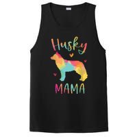 Husky Mama Colorful Siberian Husky Gifts Dog Mom PosiCharge Competitor Tank